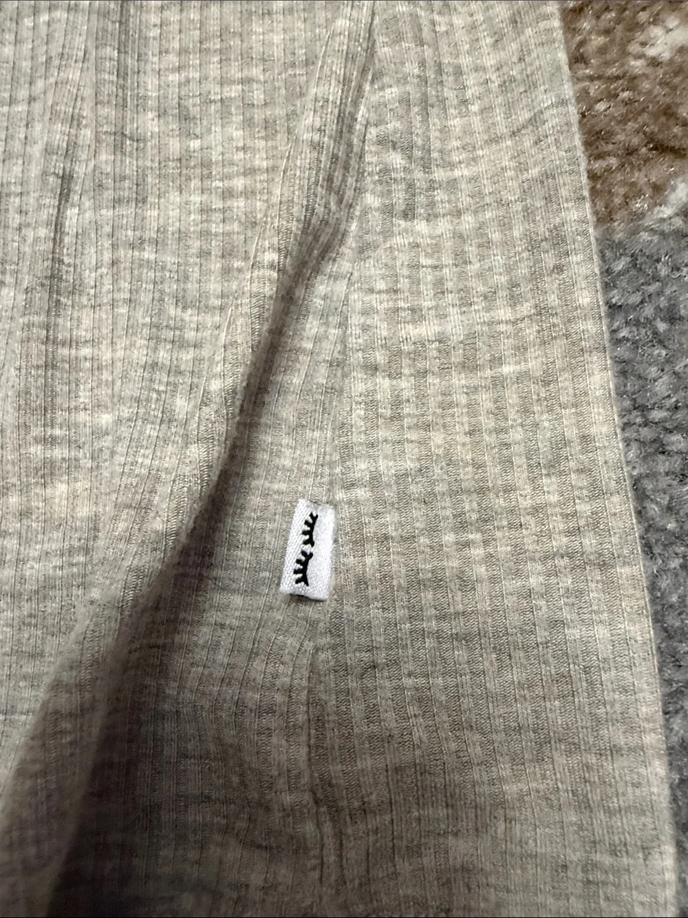 Little Sleepies pajama set woman’s size large gray taupe color
